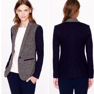J. Crew Wool Blend Color Block Blazer Jacket 10